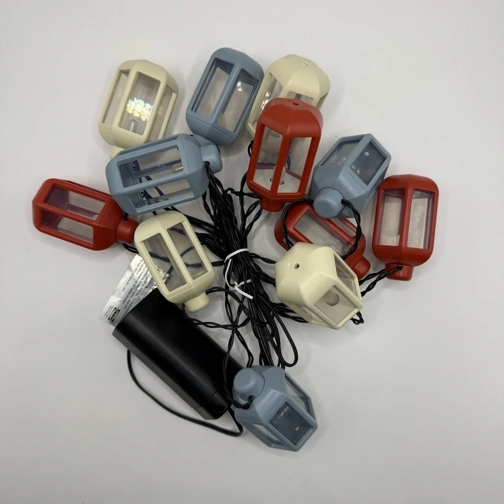 IKEA SOMMARLANKE Led String Mini Lantern Lights, 12 Lights, Battery Operated